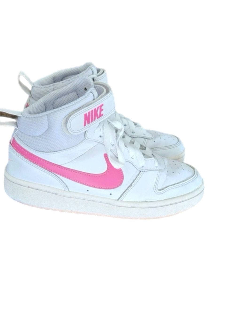Nike Court Borough Mid 2 GS Size 4.5Y White Pinksicle Orange CD7782-116